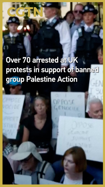 UK Protests Over Palestine Action Ban Lead to 70+ Arrests 🚨✊ video poster