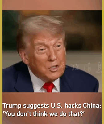 Trump Drops Bombshell: ‘You Think We Don’t Hack China?’ 🕵️♂️🇺🇸 Trump Drops Bombshell: 'You Think We Don’t Hack China?' 🕵️♂️🇺🇸 video poster