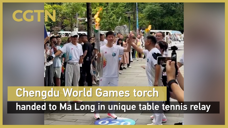Olympic Champ Ma Long Lights Up Chengdu Games Torch Relay 🏓🔥 Olympic Champ Ma Long Lights Up Chengdu Games Torch Relay 🏓🔥 video poster