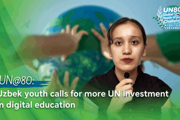 Uzbek Student Urges UN to Boost Digital Education 🌐📚 video poster