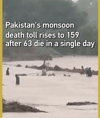 Pakistan Monsoon Crisis: Death Toll Surges to 159 🌧️💔 Pakistan Monsoon Crisis: Death Toll Surges to 159 🌧️💔 video poster