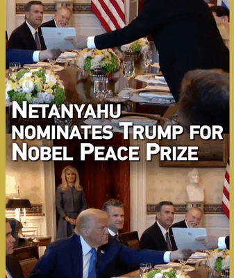Netanyahu Nominates Trump for Nobel Peace Prize 🕊️🏆 Netanyahu Nominates Trump for Nobel Peace Prize 🕊️🏆 video poster