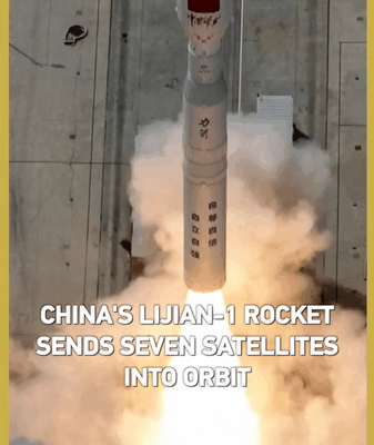 China’s Lijian-1 Rocket Launches 7 Satellites Into Orbit 🚀 China’s Lijian-1 Rocket Launches 7 Satellites Into Orbit 🚀 video poster