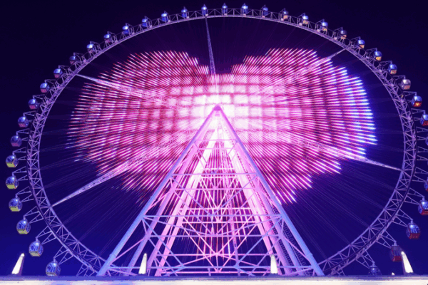 Dragon Eye Lights Up Qixi Festival with Dazzling Sky Show 🎡💖 Dragon Eye Lights Up Qixi Festival with Dazzling Sky Show 🎡💖