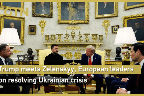 Trump Hosts Zelenskyy & EU Leaders for Ukraine Peace Talks 🕊️ Trump Hosts Zelenskyy & EU Leaders for Ukraine Peace Talks 🕊️ video poster