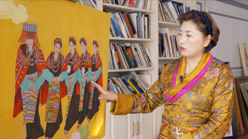 Tibetan Artist Sonam Pema Revives Ancient Cloth Painting with Modern Flair 🎨🏔️ video poster