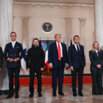 F7INZGHPS0ZALJ6KSM0E - 🌍NewspaperAmigo – Your Global News Buddy 🗞️ Trump, Zelenskyy & EU Leaders Tackle Ukraine Security at White House Summit 🕊️💼