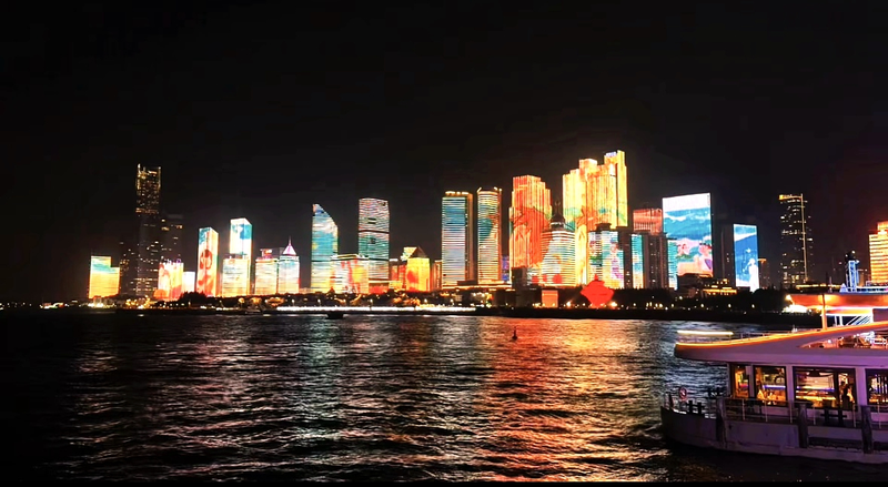 Fushan Bay Lights Up: A Dazzling Night Spectacle in Qingdao 🌟🌊 video poster