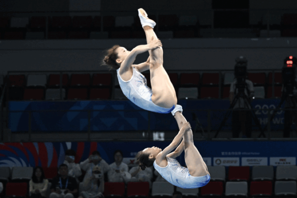 🇨🇳 China Soars to Gold in Women’s Trampoline Sync at Chengdu World Games! 🥇 🇨🇳 China Soars to Gold in Women's Trampoline Sync at Chengdu World Games! 🥇