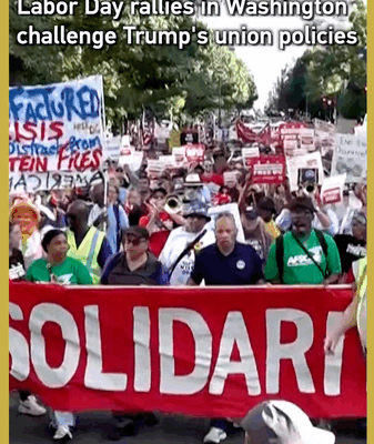 Workers Unite in D.C. to Challenge Trump’s Labor Policies 🚨👷♂️ Workers Unite in D.C. to Challenge Trump's Labor Policies 🚨👷♂️ video poster