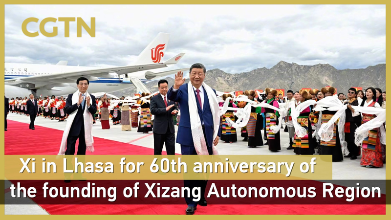 Xi Celebrates Xizang's 60th Anniversary in Lhasa 🌏✨ video poster