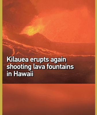 🌋 Kilauea Erupts Again: Lava Spectacle Lights Up Hawaii Skies! 🌋 Kilauea Erupts Again: Lava Spectacle Lights Up Hawaii Skies! video poster