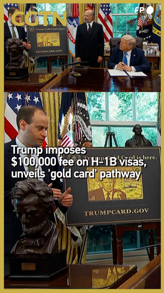 Trump Slaps $100K Fee on H-1B Visas, Unveils 'Gold Card' for Big Spenders 🛂💸 video poster