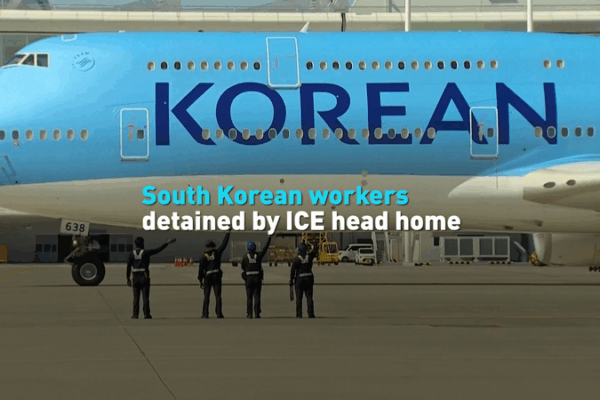 South Korean Workers Detained in U.S. ICE Raid Return Home 🇰🇷✈️ South Korean Workers Detained in U.S. ICE Raid Return Home 🇰🇷✈️ video poster