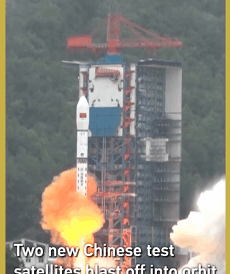 China Launches Twin Test Satellites in Latest Space Mission ๐๐ China Launches Twin Test Satellites in Latest Space Mission ๐๐ video poster