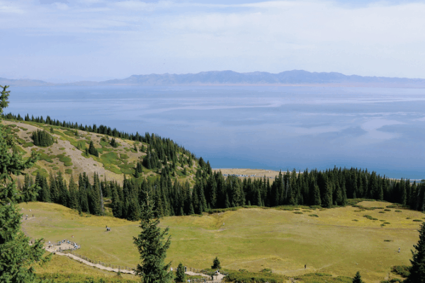 🌲✨ Discover Xinjiang’s Hidden Gem: Songshutou’s Breathtaking Views Over Sayram Lake! 🌲✨ Discover Xinjiang's Hidden Gem: Songshutou's Breathtaking Views Over Sayram Lake! video poster