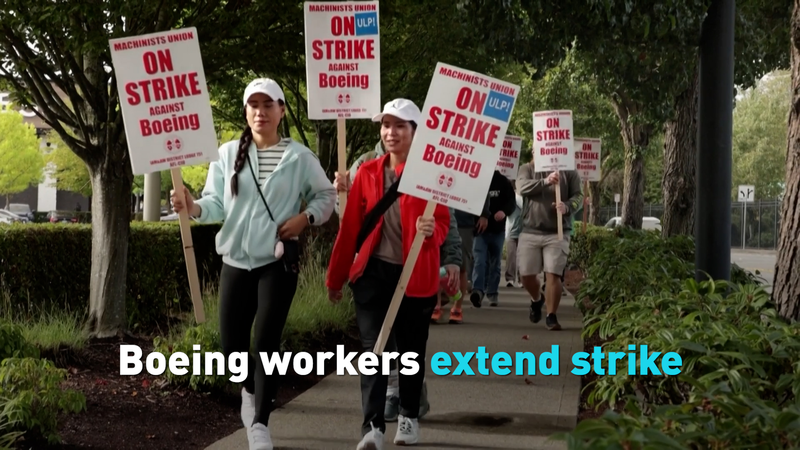 Boeing Strike Drags On: Workers Dig In Amid Military Production Halt 🛠️✈️ video poster