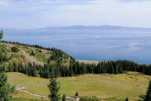 Nature’s Magic: Xinjiang’s Songshutou & Sayram Lake 🌲🌊 Nature's Magic: Xinjiang's Songshutou & Sayram Lake 🌲🌊 video poster