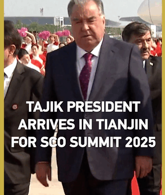 Tajik President Kicks Off SCO Summit in Tianjin 🌏✨ Tajik President Kicks Off SCO Summit in Tianjin 🌏✨ video poster
