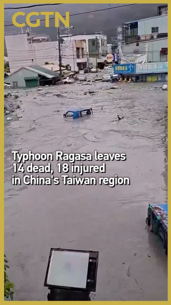 Typhoon Ragasa Devastates Taiwan: 14 Dead, Thousands Evacuated 🌪️💔 video poster