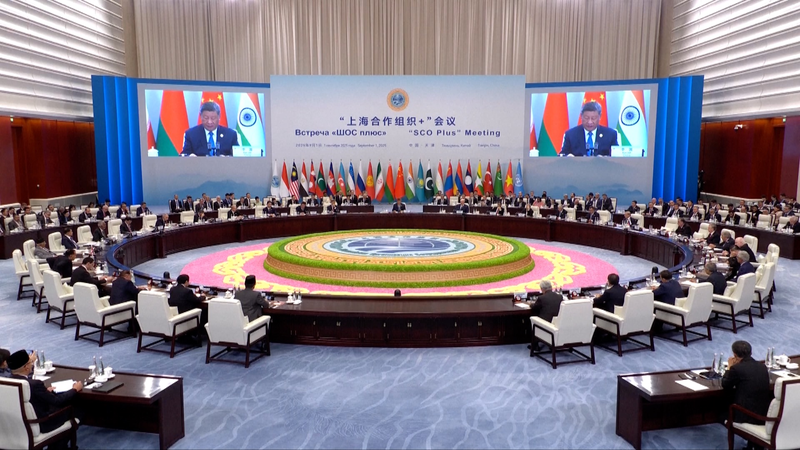ZBYTUDSAFFKDMGDM8ONX - 🌍NewspaperAmigo – Your Global News Buddy 🗞️ Xi Jinping Champions Global Unity at SCO+ Meeting in Tianjin 🌏✨ video poster