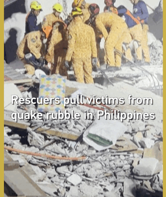 Rescuers Race Against Time After Philippines Quake ๐๐ Rescuers Race Against Time After Philippines Quake ๐๐ video poster
