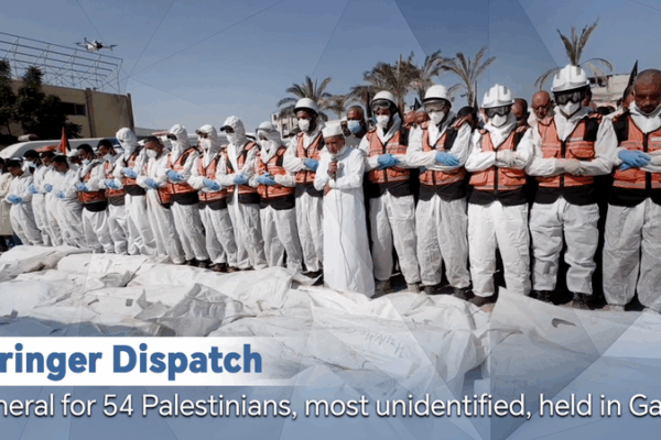 Gaza Holds Mass Funeral for 54 Palestinians Amid Ceasefire Deal 🕊️ Gaza Holds Mass Funeral for 54 Palestinians Amid Ceasefire Deal 🕊️ video poster