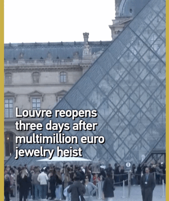 Louvre Reopens After $100M Jewelry Heist π¨π Louvre Reopens After $100M Jewelry Heist π¨π video poster