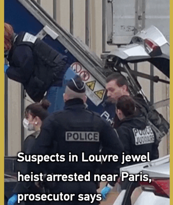 Louvre Jewel Heist Suspects Nabbed Near Paris β¨πΆοΈ Louvre Jewel Heist Suspects Nabbed Near Paris β¨πΆοΈ video poster
