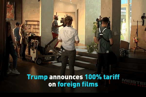 Trump Slaps 100% Tariff on Foreign Films 🎥💥 Trump Slaps 100% Tariff on Foreign Films 🎥💥 video poster