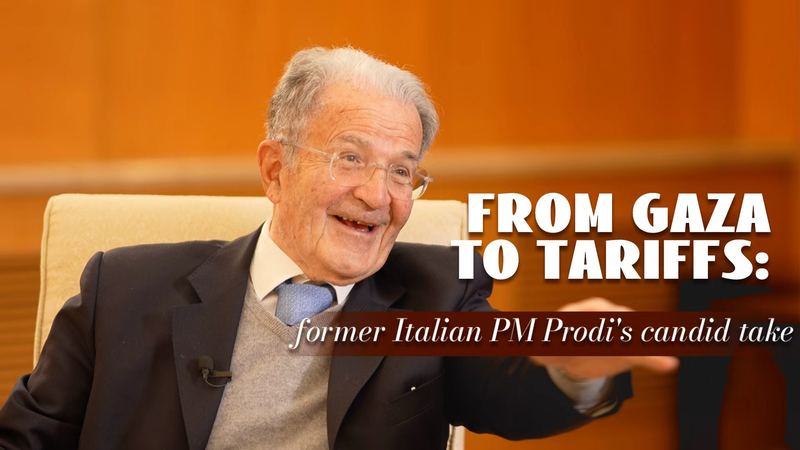 Ex-Italian PM Prodi on Gaza Ceasefire & U.S. Tariffs 🌍💡 Ex-Italian PM Prodi on Gaza Ceasefire & U.S. Tariffs 🌍💡 video poster
