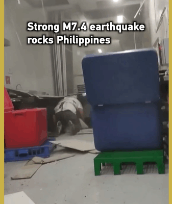 Strong M7.4 Earthquake Rocks Philippines 🌊🚨 Strong M7.4 Earthquake Rocks Philippines 🌊🚨 video poster