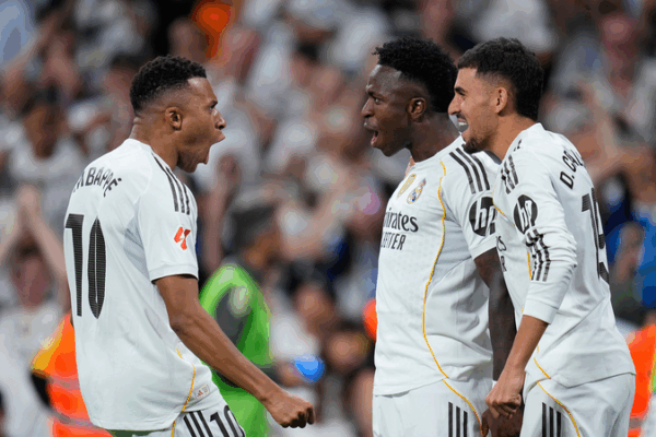 Vinicius & Mbappe Shine as Real Madrid Tops La Liga 🏆⚽ Vinicius & Mbappe Shine as Real Madrid Tops La Liga 🏆⚽