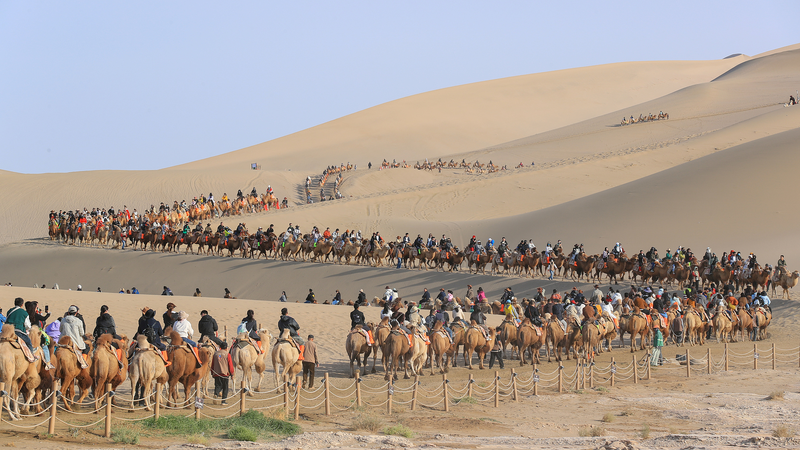 Dunhuang’s Desert Magic Draws Record Holiday Crowds 🌄🐪 Dunhuang’s Desert Magic Draws Record Holiday Crowds 🌄🐪