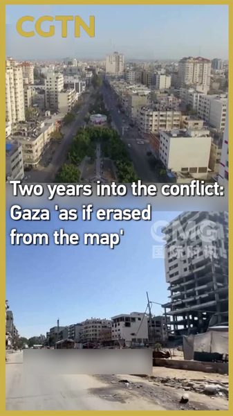 U21A4BZOJ5P5EFW3BMBI - 🌍NewspaperAmigo – Your Global News Buddy 🗞️ Two Years of Conflict: Gaza’s Devastation in Focus 🌍💔 video poster