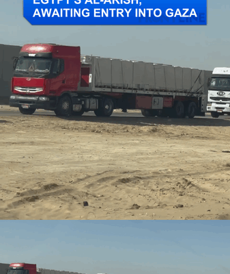 🚚 Aid Trucks Pile Up in Egypt, Awaiting Entry to Gaza 🚚 Aid Trucks Pile Up in Egypt, Awaiting Entry to Gaza video poster