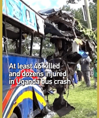 Tragic Uganda Bus Crash Claims 46 Lives ππ Tragic Uganda Bus Crash Claims 46 Lives ππ video poster