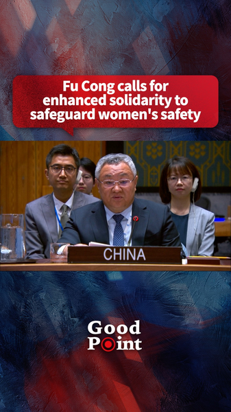 Fu Cong Urges Global Unity to Protect Women’s Safety 🌍✊ video poster