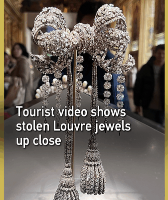 Louvre Heist: Tourist Video Captures Stolen Jewels Before Theft 🎥💎 Louvre Heist: Tourist Video Captures Stolen Jewels Before Theft 🎥💎 video poster