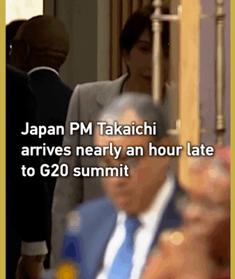 Japan PM's Late G20 Arrival Sparks Outfit Backlash 🕒👗 video poster