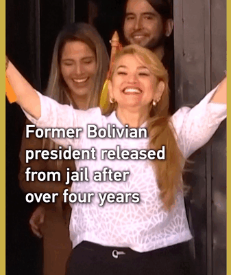 Bolivia's Ex-President Freed After 4 Years in Jail 🕊️⚖️ video poster