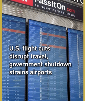 U.S. Travel Chaos: Flight Cuts & Shutdown Strain Hit Thanksgiving Plans ✈️🛑 video poster