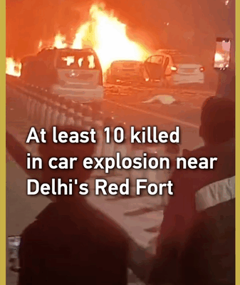 10 Dead in Delhi Car Blast Near Red Fort 🚨 video poster