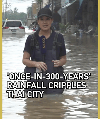 🌧️ 'Once-in-300-Years' Rain Paralyzes Southern Thailand; 33 Dead video poster