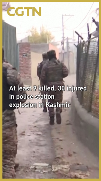 QRV81XXJ132F5KDJ8KGQ - 🌍NewspaperAmigo – Your Global News Buddy 🗞️ Kashmir Police Station Blast Kills 9, Injures 30 🌪️💥 video poster