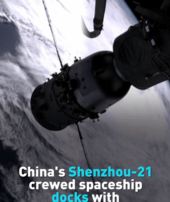 China's Shenzhou-21 Docks with Space Station 🚀✨ video poster
