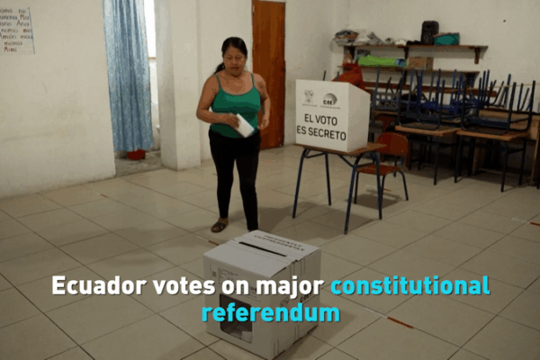 Ecuador Votes Today: Constitutional Referendum Could Reshape Nation 🌍✉️ video poster