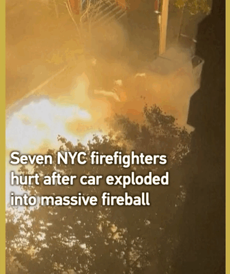NYC Firefighters Injured in Bronx Car Explosion 🔥🚒 video poster