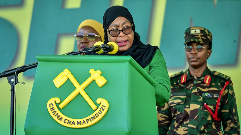 TLPOQVLEMTE97LS2HDME - 🌍NewspaperAmigo – Your Global News Buddy 🗞️ Tanzania’s Samia Suluhu Hassan Makes History as First Elected Female President 🎉👑