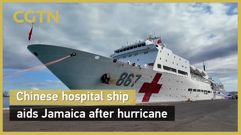 04XOH2RM92GH3VS8BBRL - 🌍NewspaperAmigo – Your Global News Buddy 🗞️ Chinese Hospital Ship Brings Relief to Hurricane-Hit Jamaica 🌊🩺 video poster